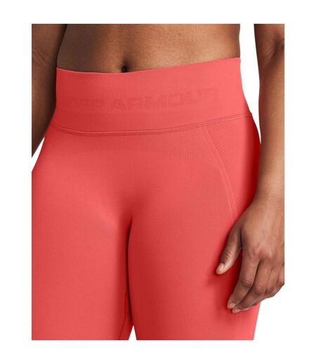 Womens/ladies Vanish Seamless Cycling Shorts Pink Under Armour
