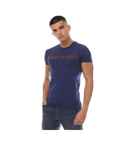 T-shirt homme bleu Emporio Armani
