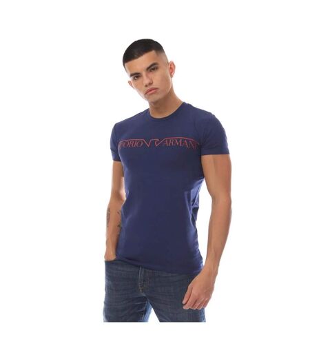 T-shirt homme bleu Emporio Armani