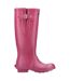 Unisex adult windsor tall wellington boots berry Cotswold