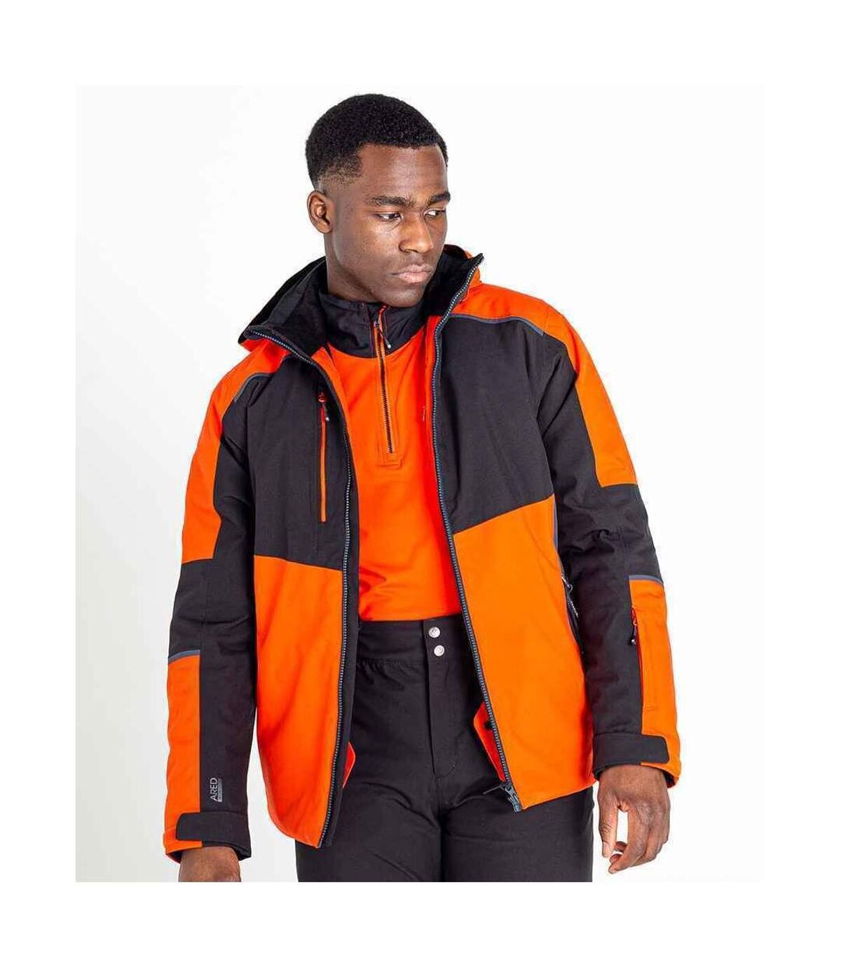 Dare 2B Mens Emulate Waterproof Ski Jacket (Amber Glow/Black)
