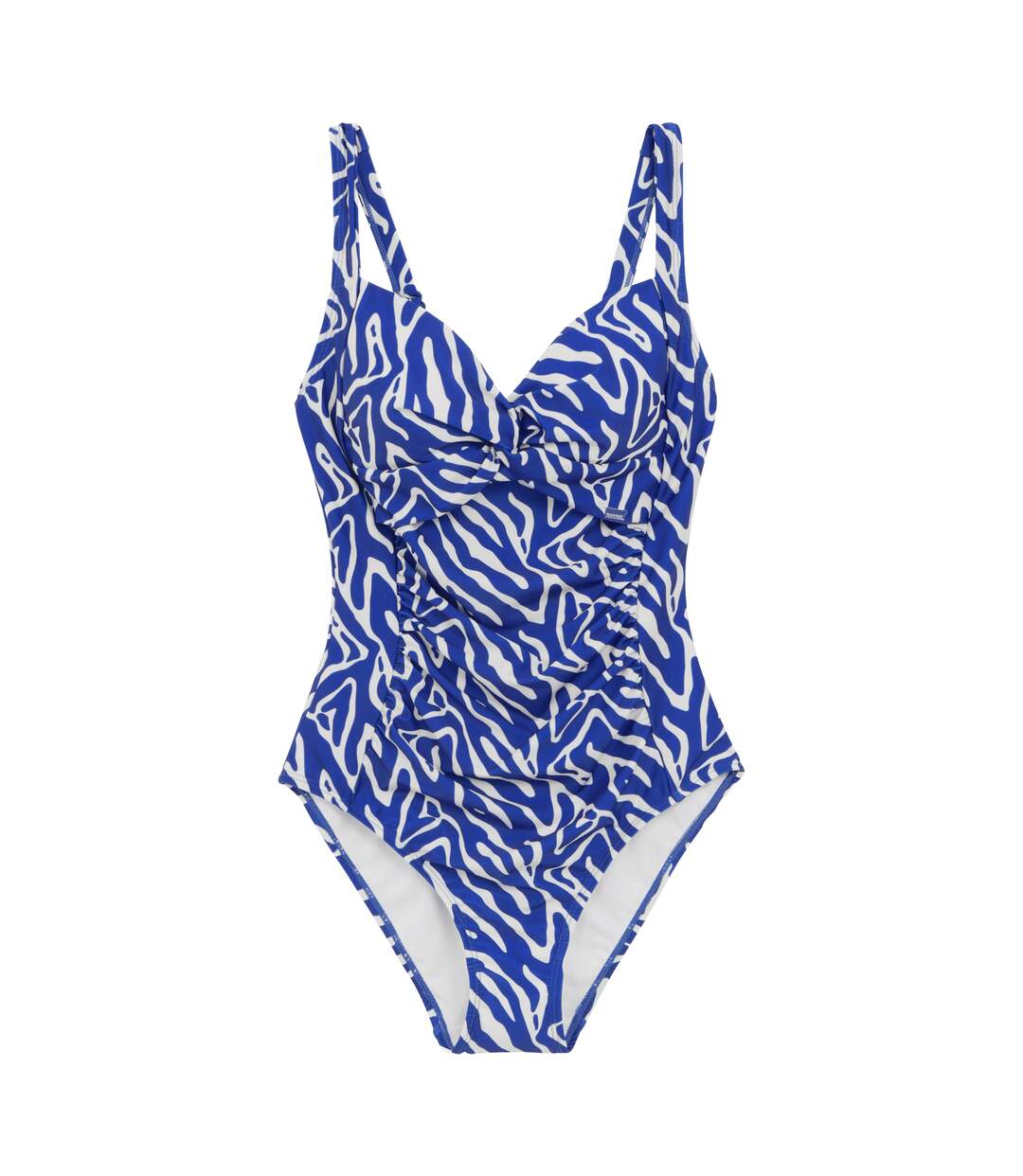 Womens/ladies sakari abstract tummy control one piece swimsuit brightest blue Regatta-1