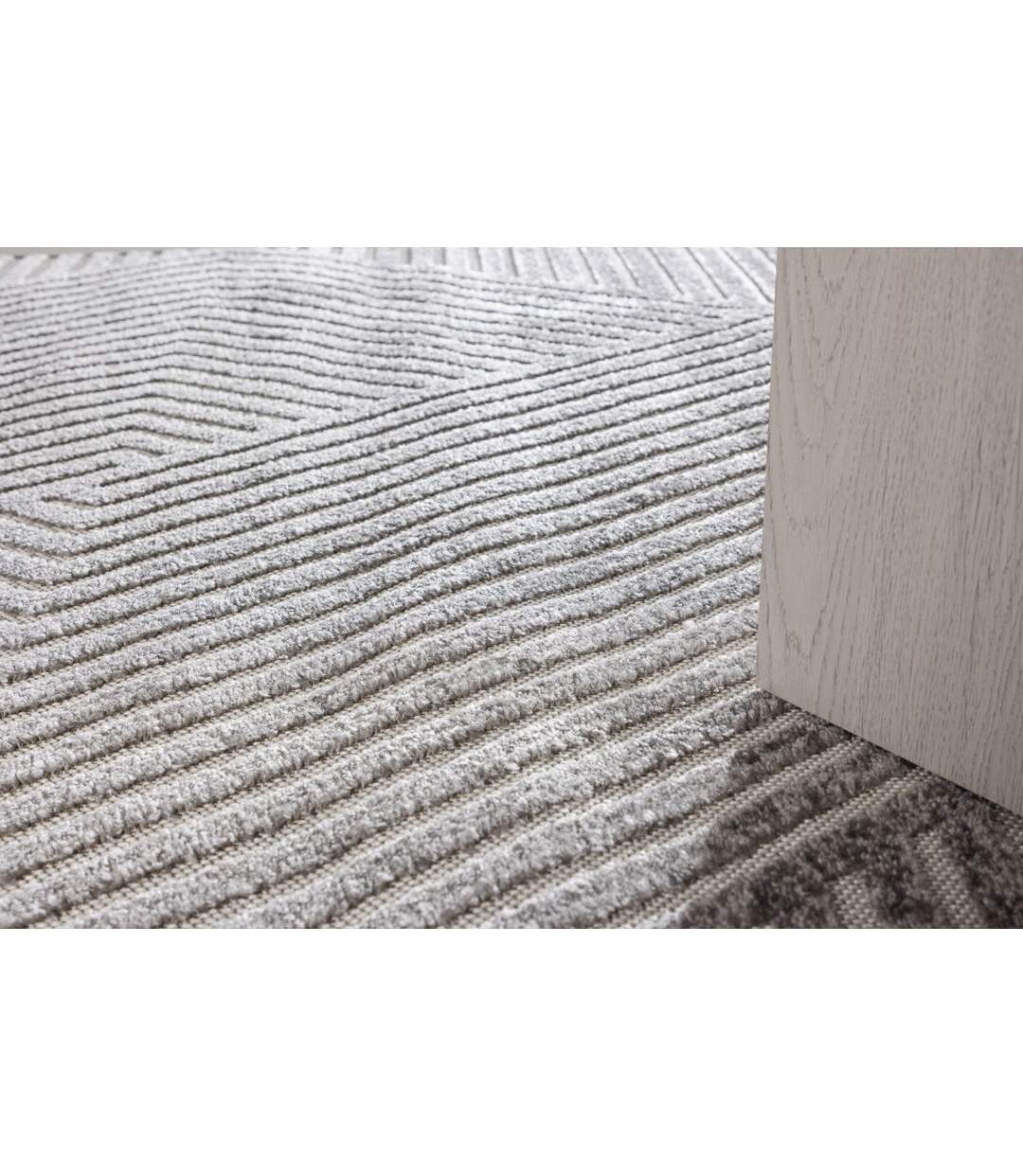 Tapis Déco Aron Solar 240x340cm Gris-5