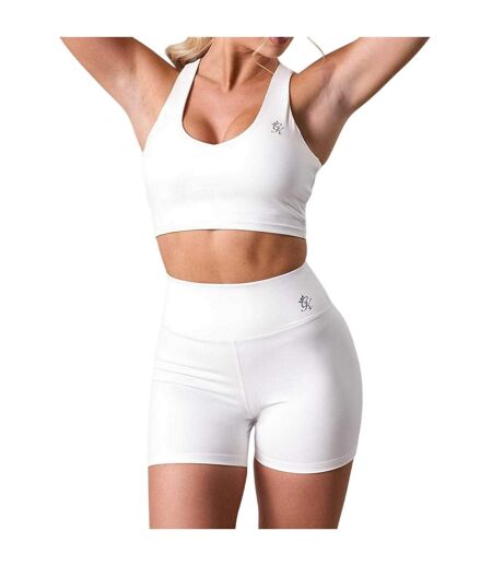 Womens/ladies 365 Sports Bra White Gym King