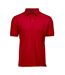 Tee Jays Mens Luxury Stretch Short Sleeve Polo Shirt Red TeeJays-1
