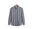 Chemise à carreaux Homme en Flanelle de Coton CH2003A Bleu/Gris (Challenger)-4