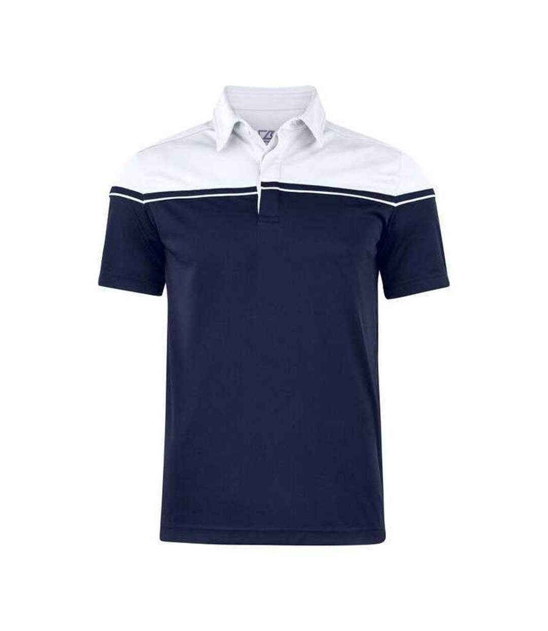 Polo Motif/style Blocs De Couleurs Seabeck Homme Bleu Marine Foncé Blanc Cutter & Buck-1