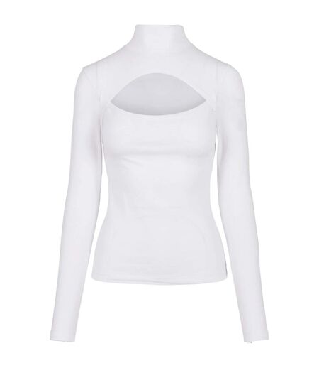 Haut Manches Longues Motif/style Découpé Femme Blanc Urban Classics