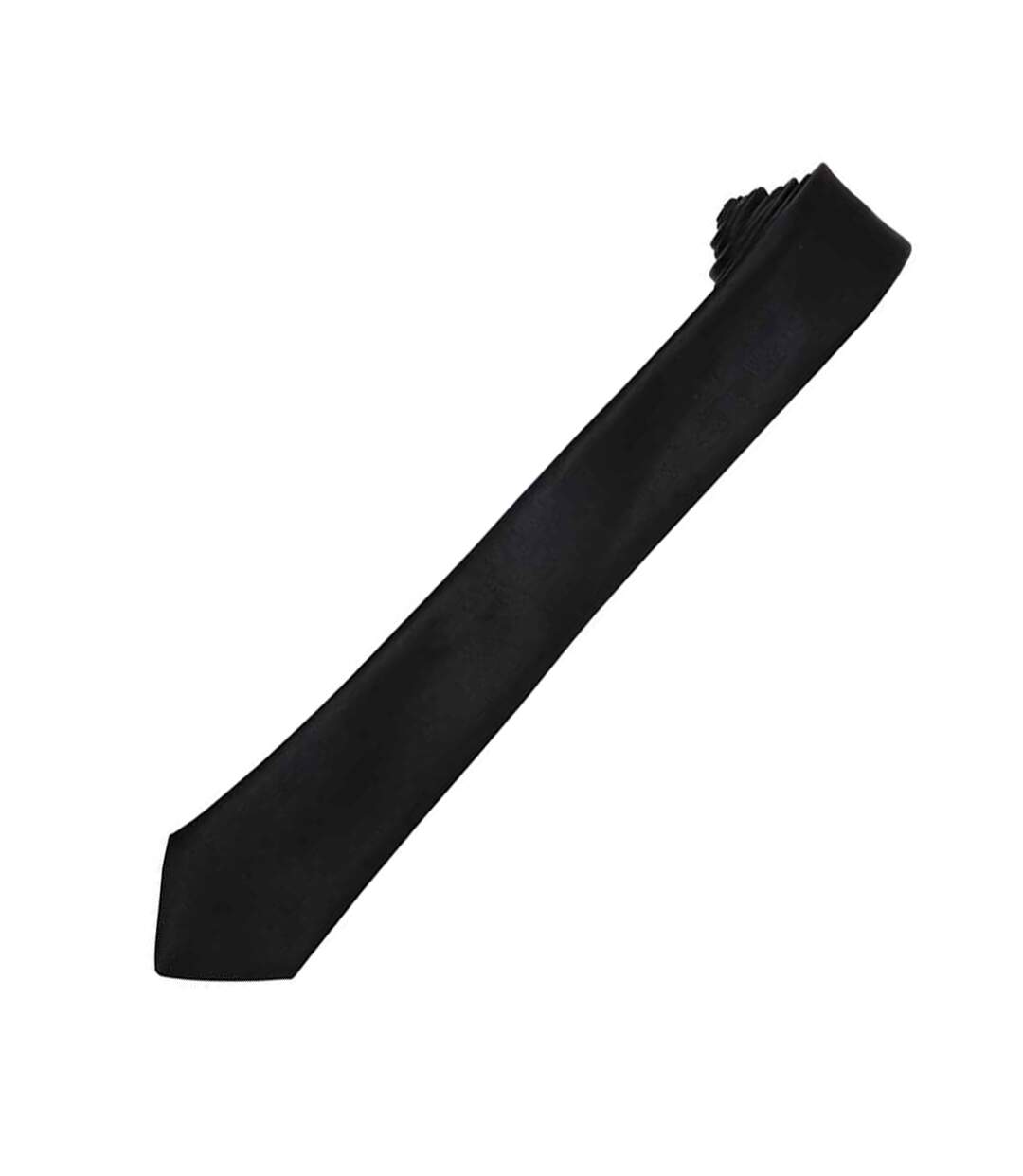 Unisex adult slim tie one size black Premier-2