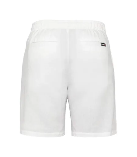 Short blanc homme schott lin shine