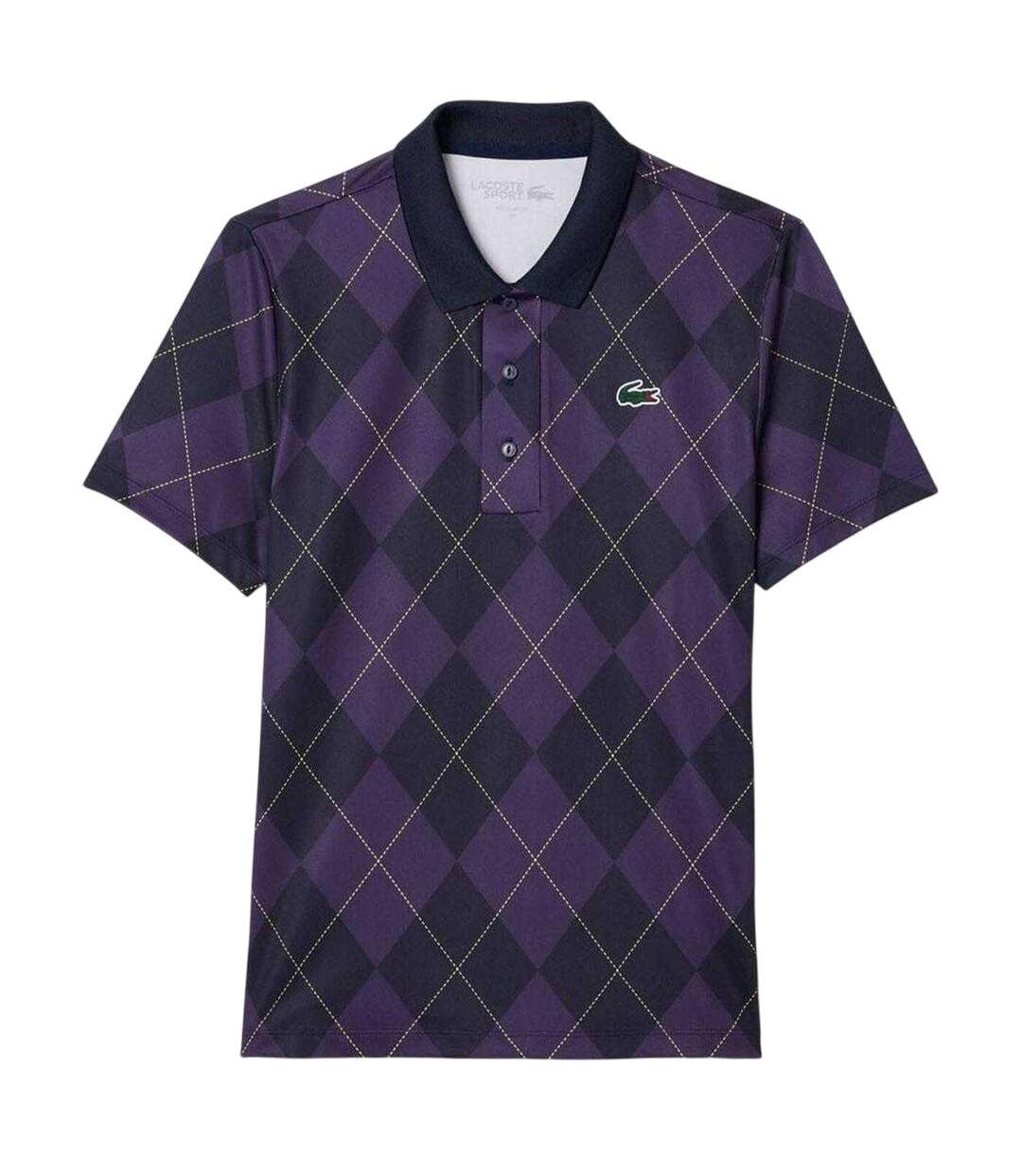 Polo Motif/style À Carreaux Femme Violet Lacoste-2