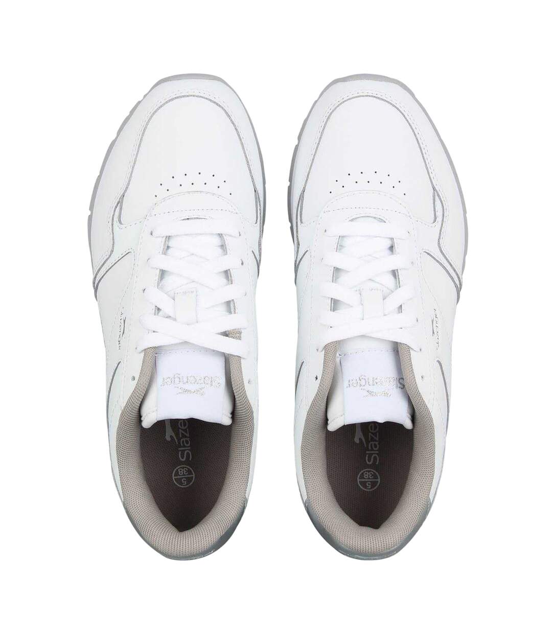 Baskets Femme Blanc Argenté Slazenger-4