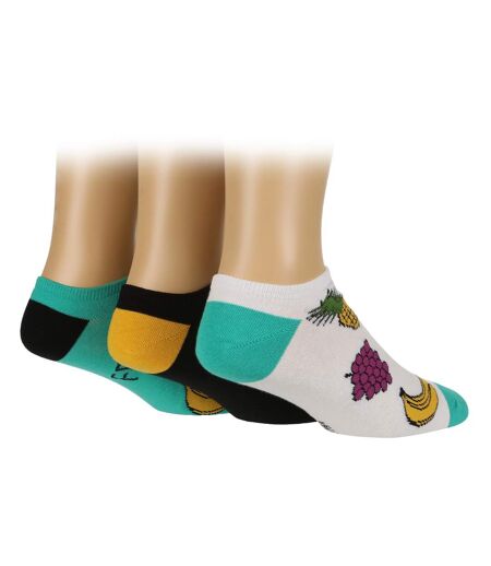 6 Pairs Mens Novelty Trainer Socks | Low Cut Funny Design Socks for Summer