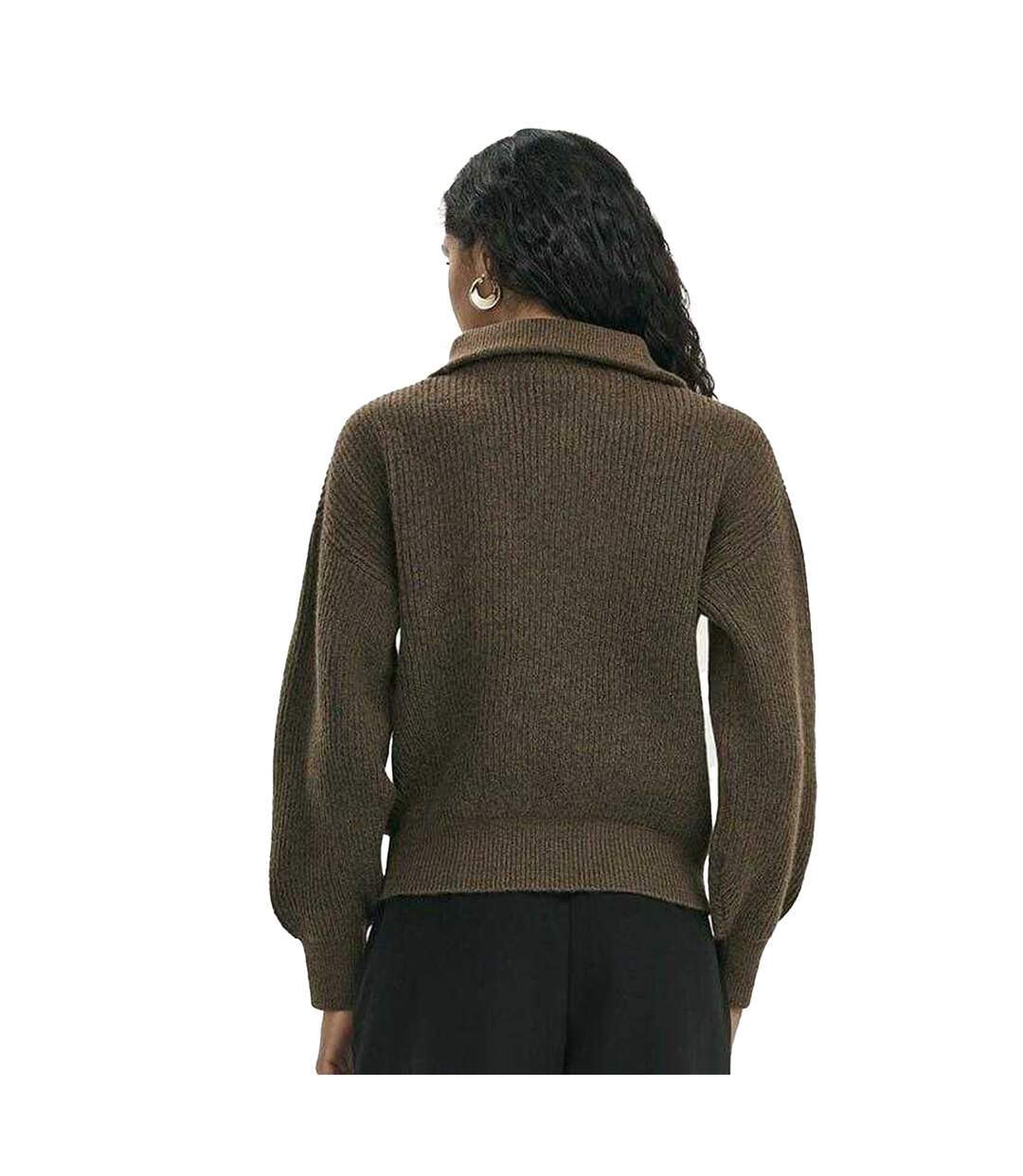 Sweat Manches Longues Maddy Femme Taupe Finery-3