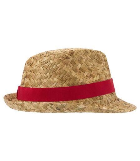 Chapeau d´été pricus adulte naturel / rouge Floso