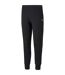 Mens Fleece Plain Joggers  Black Puma-1