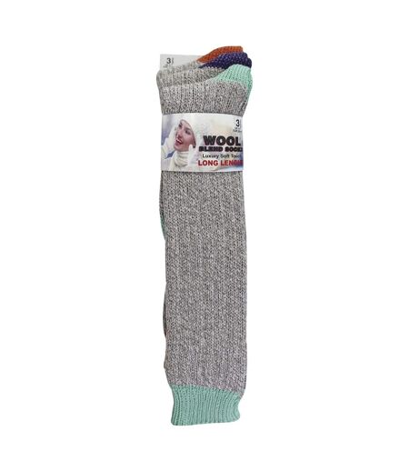 Sock Snob - 3 paires de chaussettes femme extra longues en laine douce et chaude
