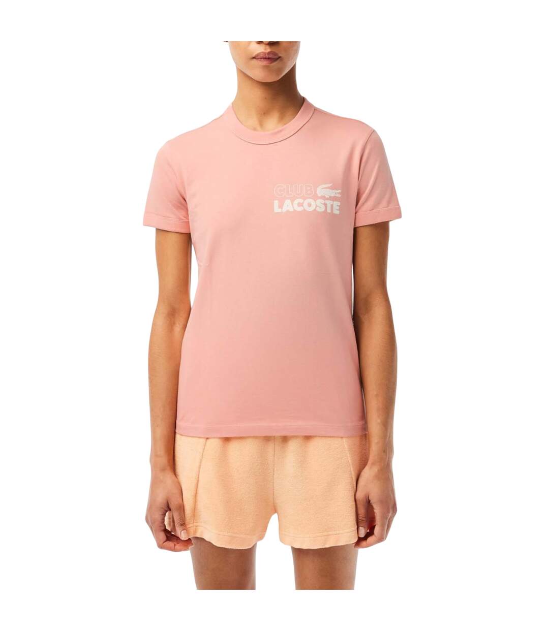 T-shirt Femme Rose Lacoste-4