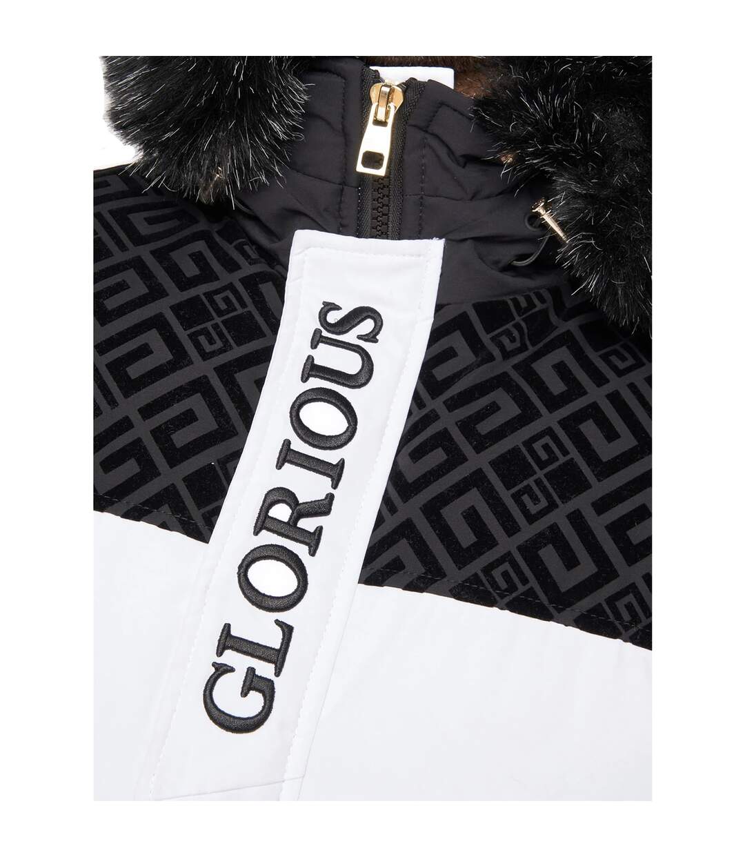 Mens Larano 2.0 Short Bomber Jacket White Glorious Gangsta-4