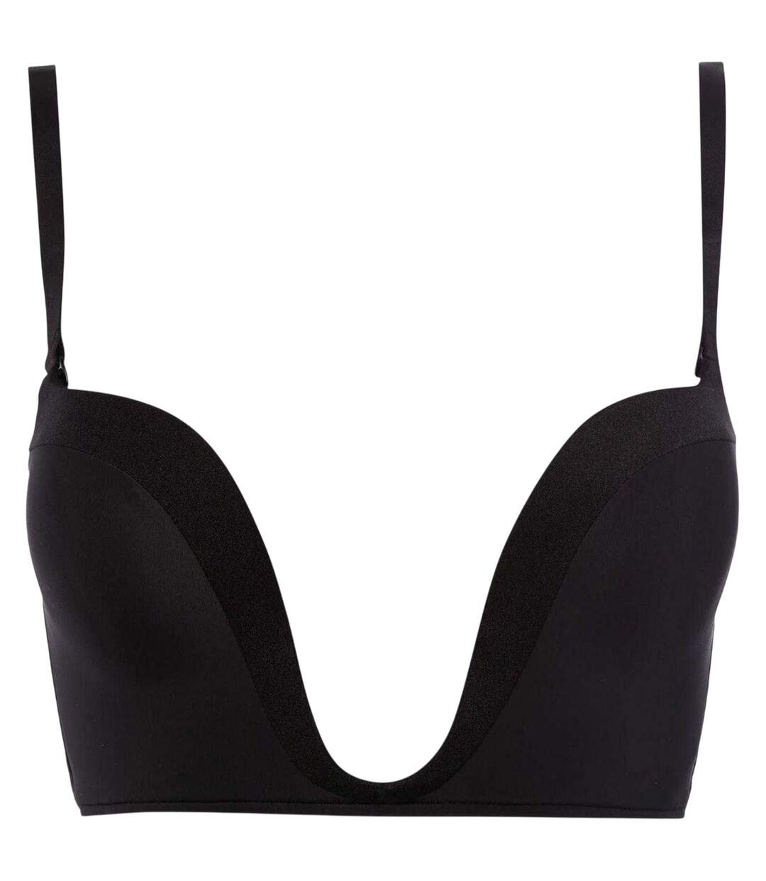 Womens/ladies Plunge Bra Black Wonderbra-1