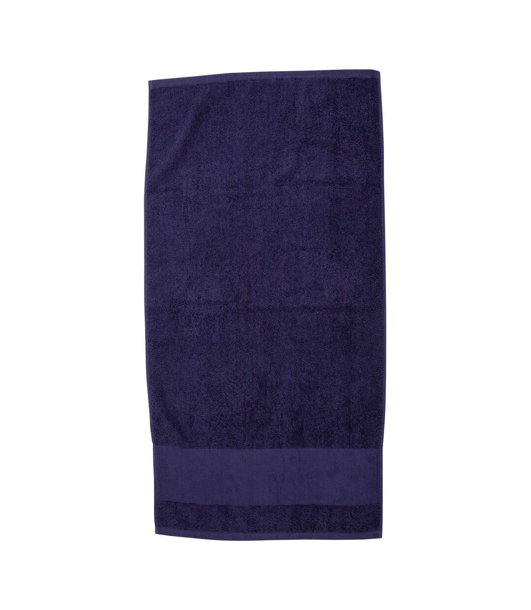 Printable cotton hand towel navy Towel City-1