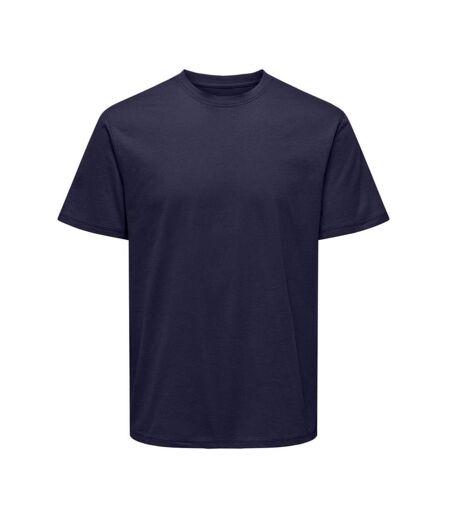 T-shirt marine homme only & sons life stitch
