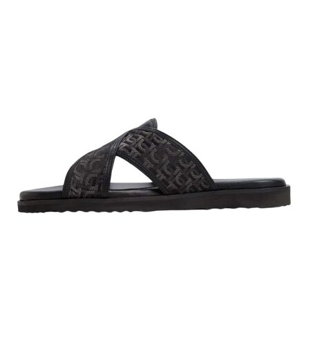 Claquettes Motif/style Floral Femme Noir Where´s That From