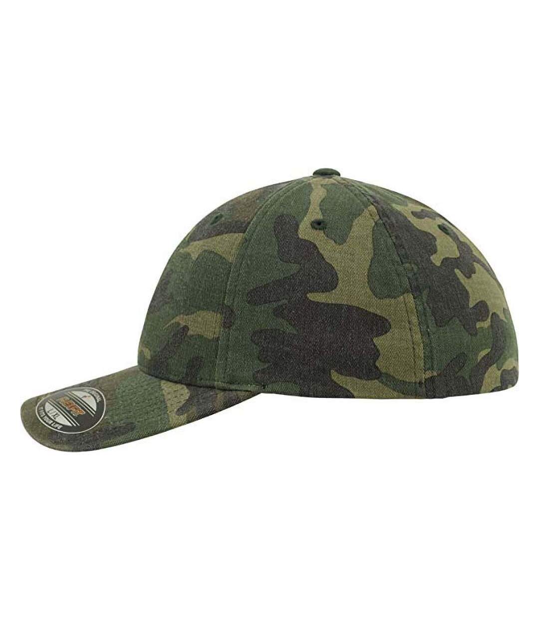 Lot de 2  casquettes de baseball adulte vert camouflage Flexfit