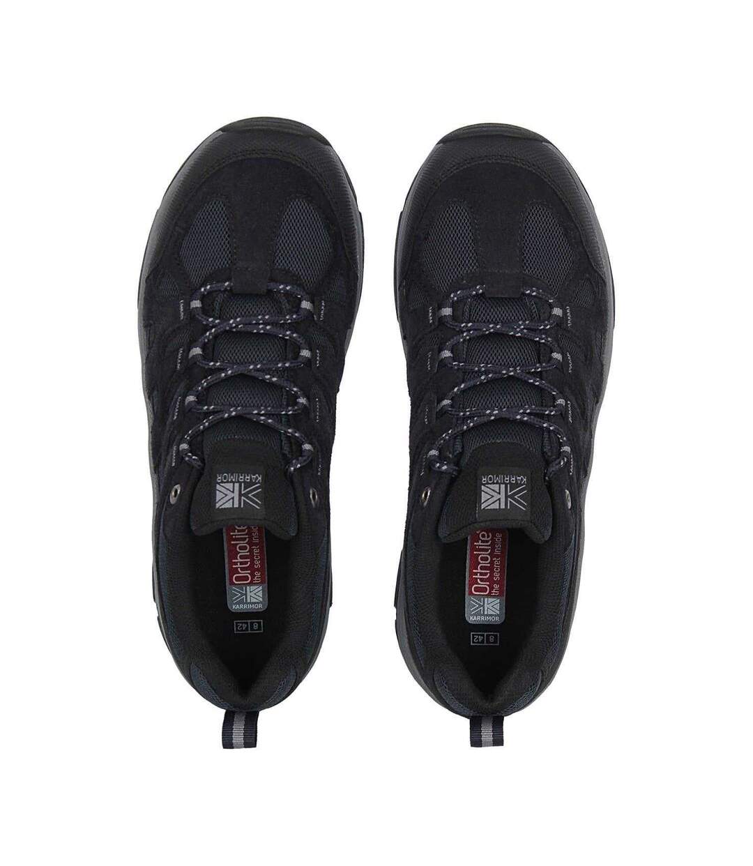 Mens Summit Leather Walking Shoes Navy Karrimor-4