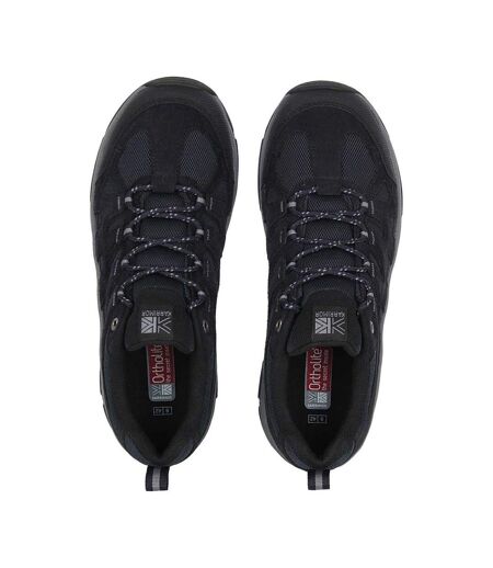 Mens Summit Leather Walking Shoes Navy Karrimor
