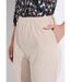 Pantalon velours côtelé taille élastiquée-4
