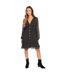 Robe À Smocks Motif/style Cachemire Femme Noir Be You-2