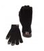 Watford FC Adults Unisex Knitted Touch Screen Gloves (Black)