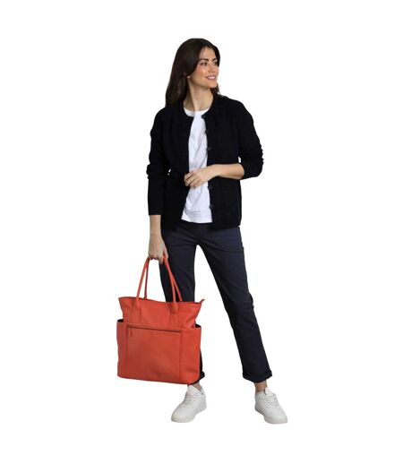 Mistley faux leather shoulder bag one size orange Weird Fish