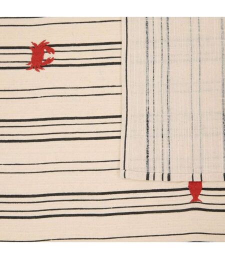Nappe Brodée Océania 150x250cm Beige