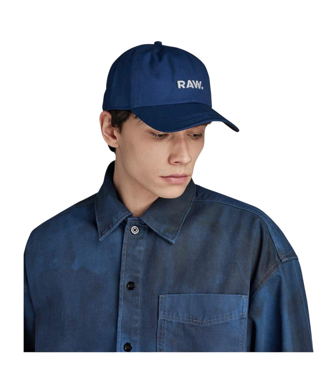 Mens Raw Baseball Cap Ballad Blue G-Star-4