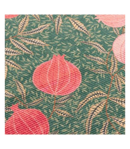 Pomegranate table runner 180cm x 35cm green Paoletti