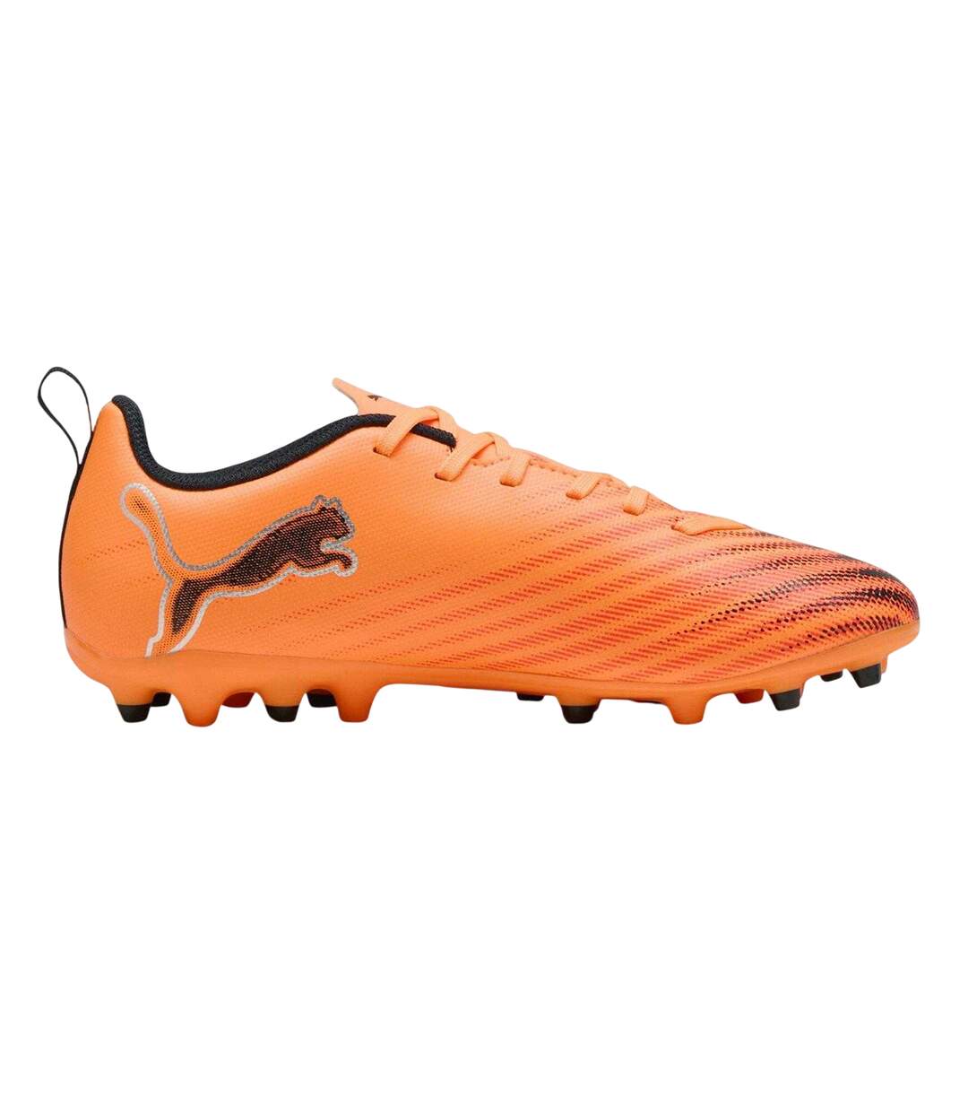 Chaussures De Foot Pour Terrain Ferme Motif/style À Rayures Ultra Play Enfant Rouge Feu Puma-1