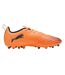 Chaussures De Foot Pour Terrain Ferme Motif/style À Rayures Ultra Play Enfant Rouge Feu Puma-1