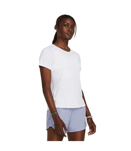 T-shirt Launch Femme Blanc Réfléchissant Under Armour