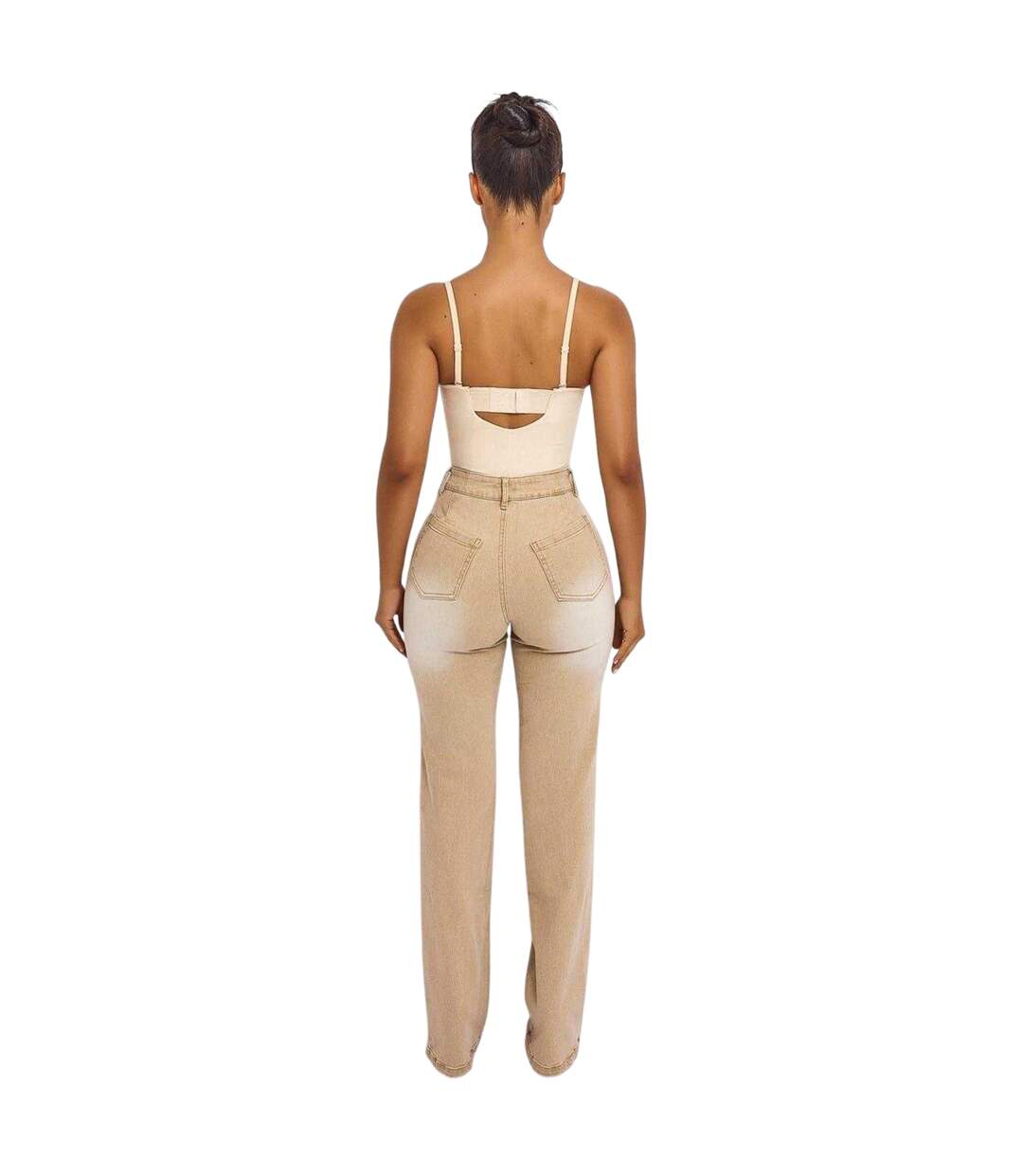 Jean Cindy Femme Beige Mars The Label-3