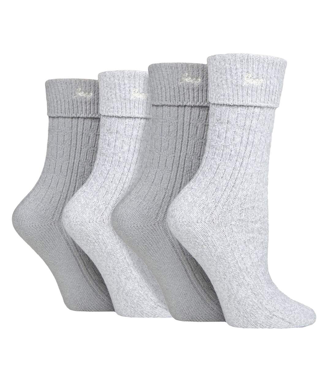 Paquet de 4 chaussettes de randonnée super douces pour bottes de marche-1