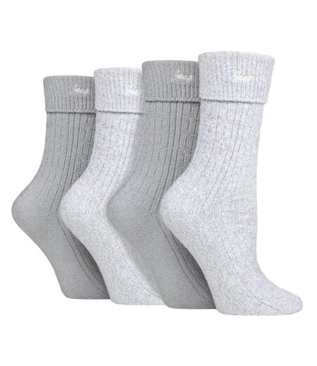 Paquet de 4 chaussettes de randonnée super douces pour bottes de marche