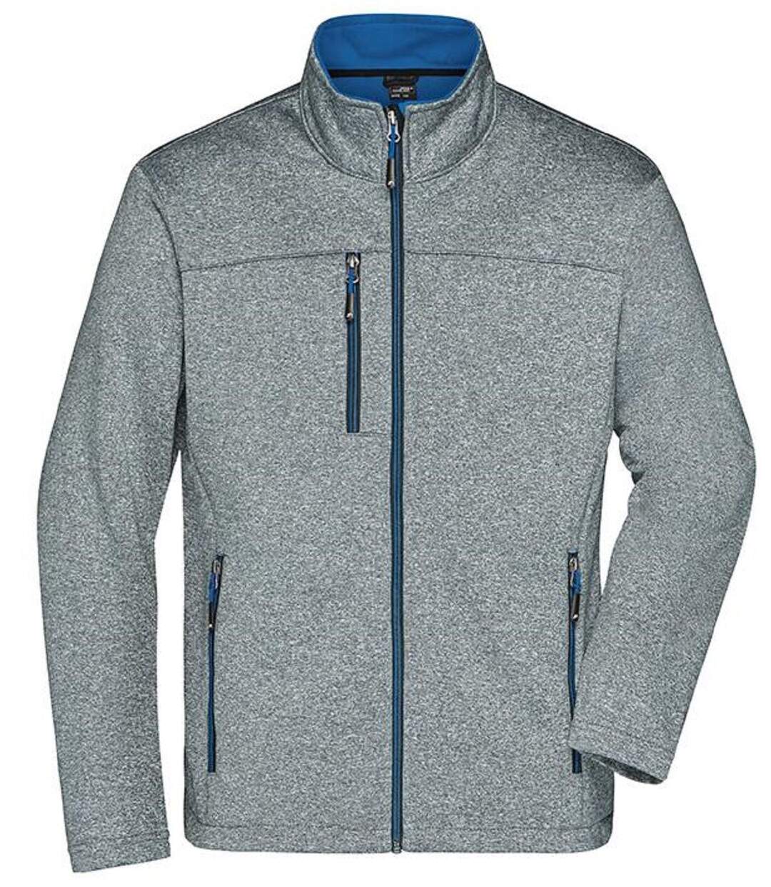 Veste softshell - Homme - JN1148 - gris chiné et roi-2