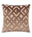 Henley jacquard velvet cushion cover 50cm x 50cm ginger/grey Paoletti