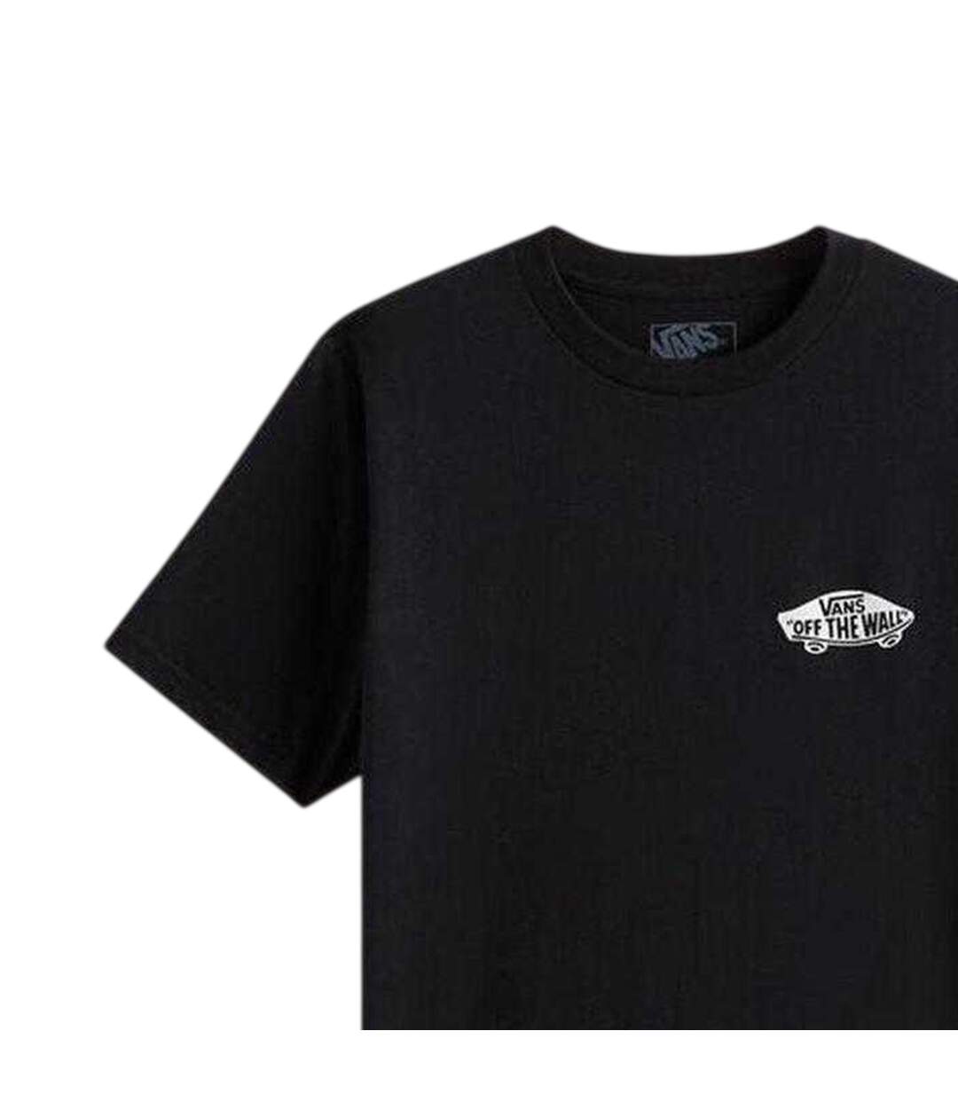 Childrens/kids Short-sleeved T-shirt Black Vans-3