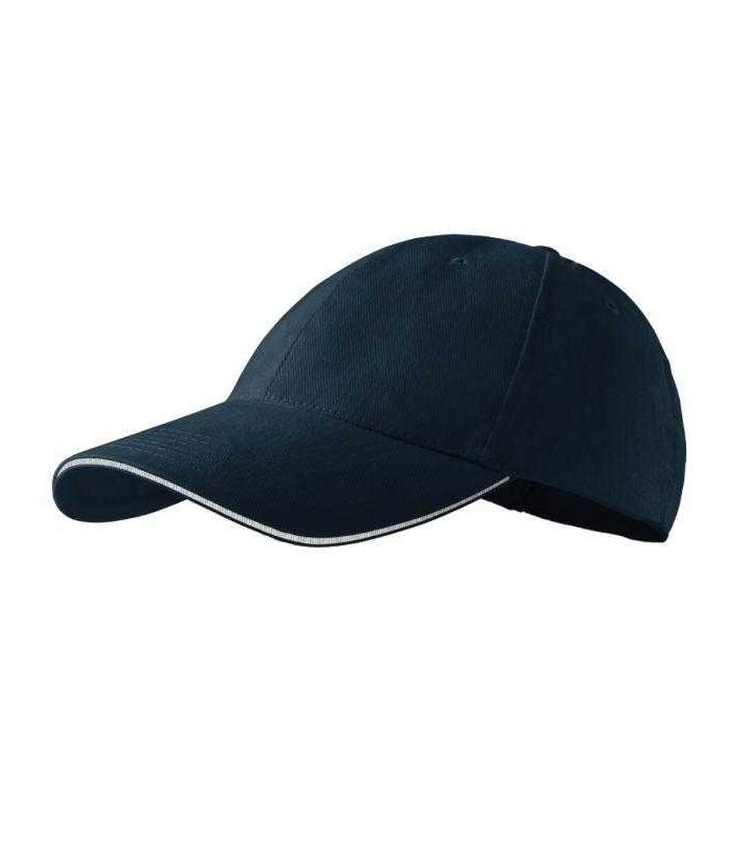 Casquette Motif/style Sandwich Adulte Bleu Marine Foncé Malfini-1