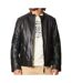 Veste en cuir Noire Homme Schott Jules - S