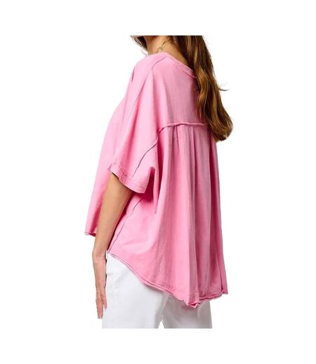 T-shirt rose femme kaporal vison - l