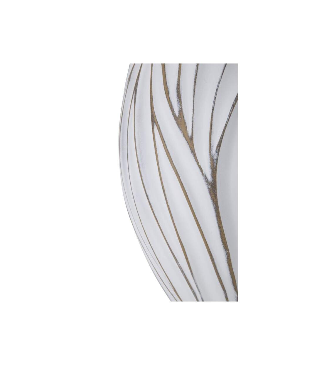 Vase Design en Relief Honduras 41cm Blanc-4
